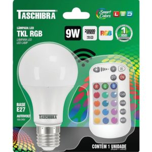 Lâmpada Led RGB 9W TKL Bivolt – Taschibra